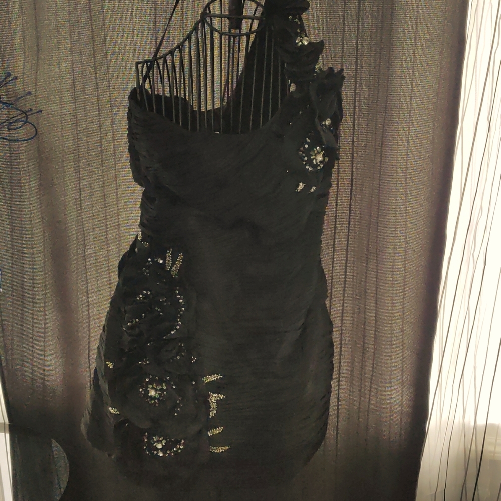 NWT black mini party dress size 16 May Queen Couture